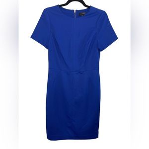 The limited royal blue sheath dress size 4 tall